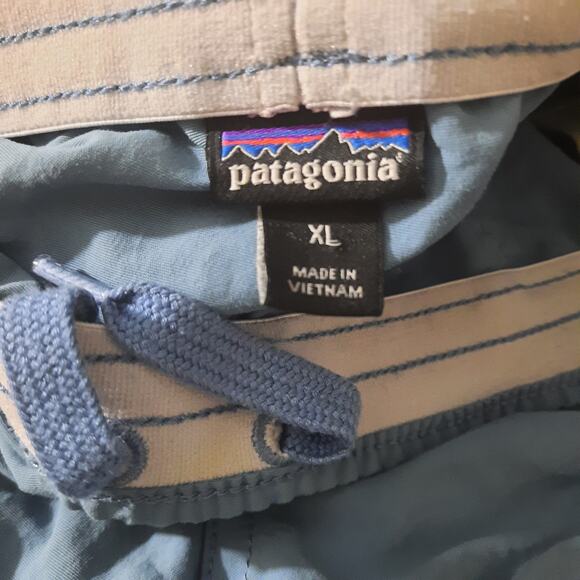 Patagonia Womens Blue Baggies Shorts With Side Slant Pockets Size XL - Picture 4 of 8